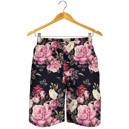 Rose Pattern Mens Shorts