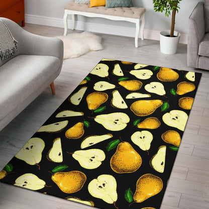 Pear Pattern Print Design PE01 Area Rugs