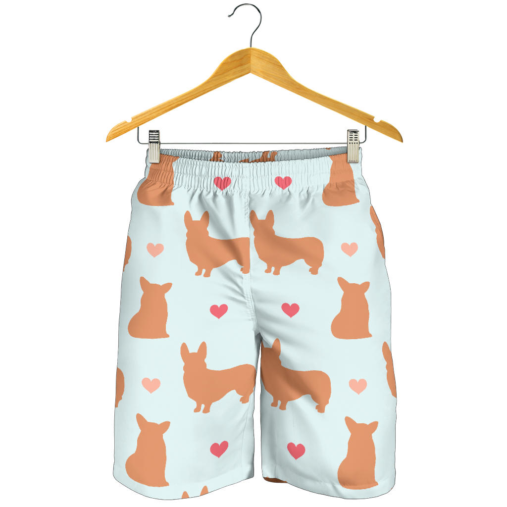 Pembroke Welsh Corgis Pattern Print Design A01 Mens Shorts