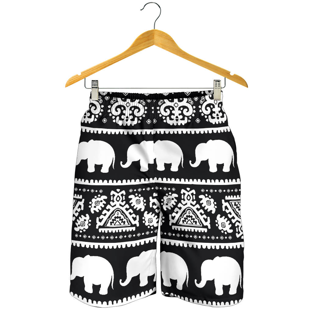 Elephant Pattern Mens Shorts