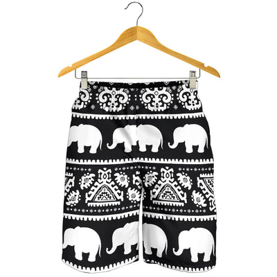 Elephant Pattern Mens Shorts