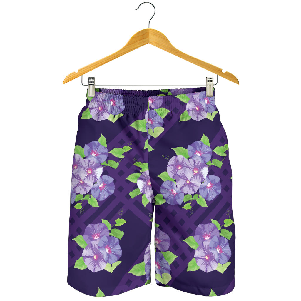 Morning Glory Pattern Print Design MG03 Mens Shorts