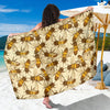 Bee Pattern Print Design BEE05 Sarong Pareo Wrap