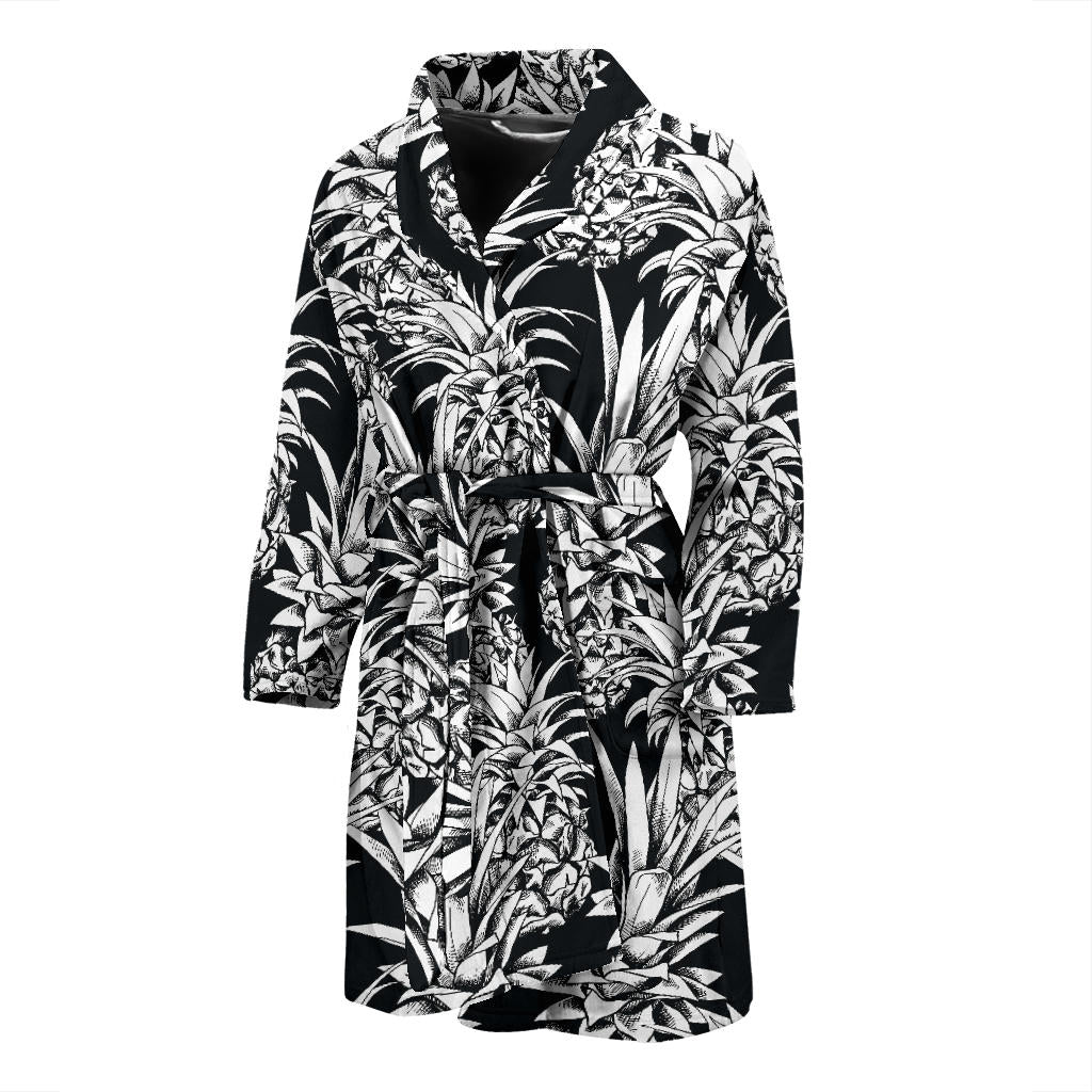Pineapple Pattern Print Design PP08 Men Bathrobe