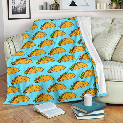 Taco Pattern Print Design TC03 Fleece Blanket