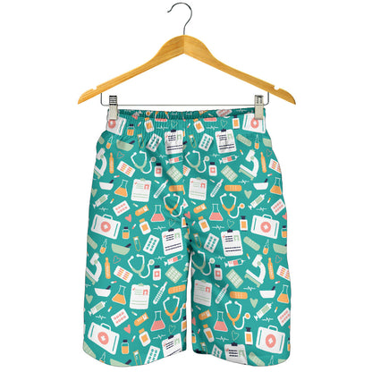 Medical Pattern Print Design 03 Mens Shorts
