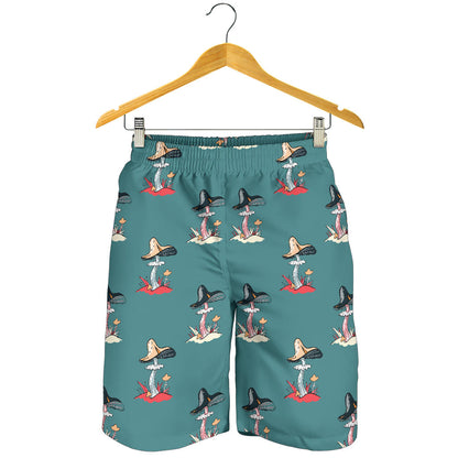 Mushroom Pattern Print Design A04 Mens Shorts