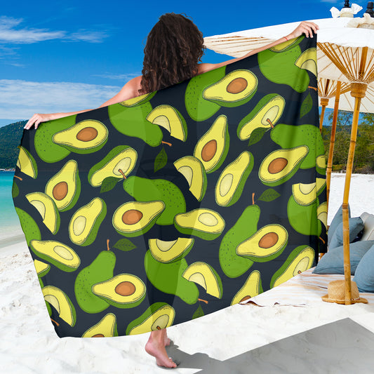 Avocado Pattern Print Design AC013 Sarong Pareo Wrap