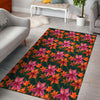 Amaryllis Pattern Print Design AL01 Area Rugs