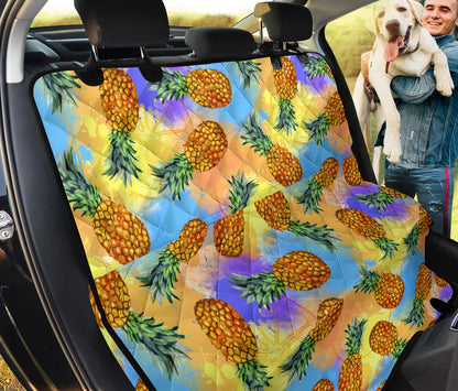 Pineapple Pattern Print Design PP09 Rear Dog  Seat Cover