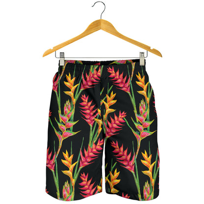 Heliconia Pattern Print Design HL01 Mens Shorts