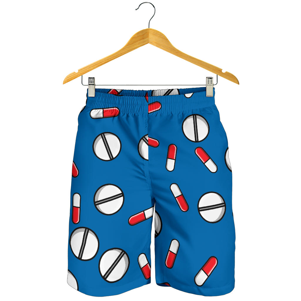 Pill Pattern Print Design A05 Mens Shorts