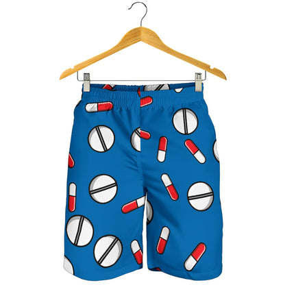 Pill Pattern Print Design A05 Mens Shorts