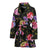 Carnations Pattern Print Design CN05 Women Bathrobe