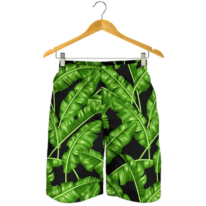 Banana Leaf Pattern Print Design BL01 Mens Shorts