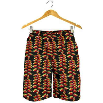 Heliconia Pattern Print Design HL05 Mens Shorts