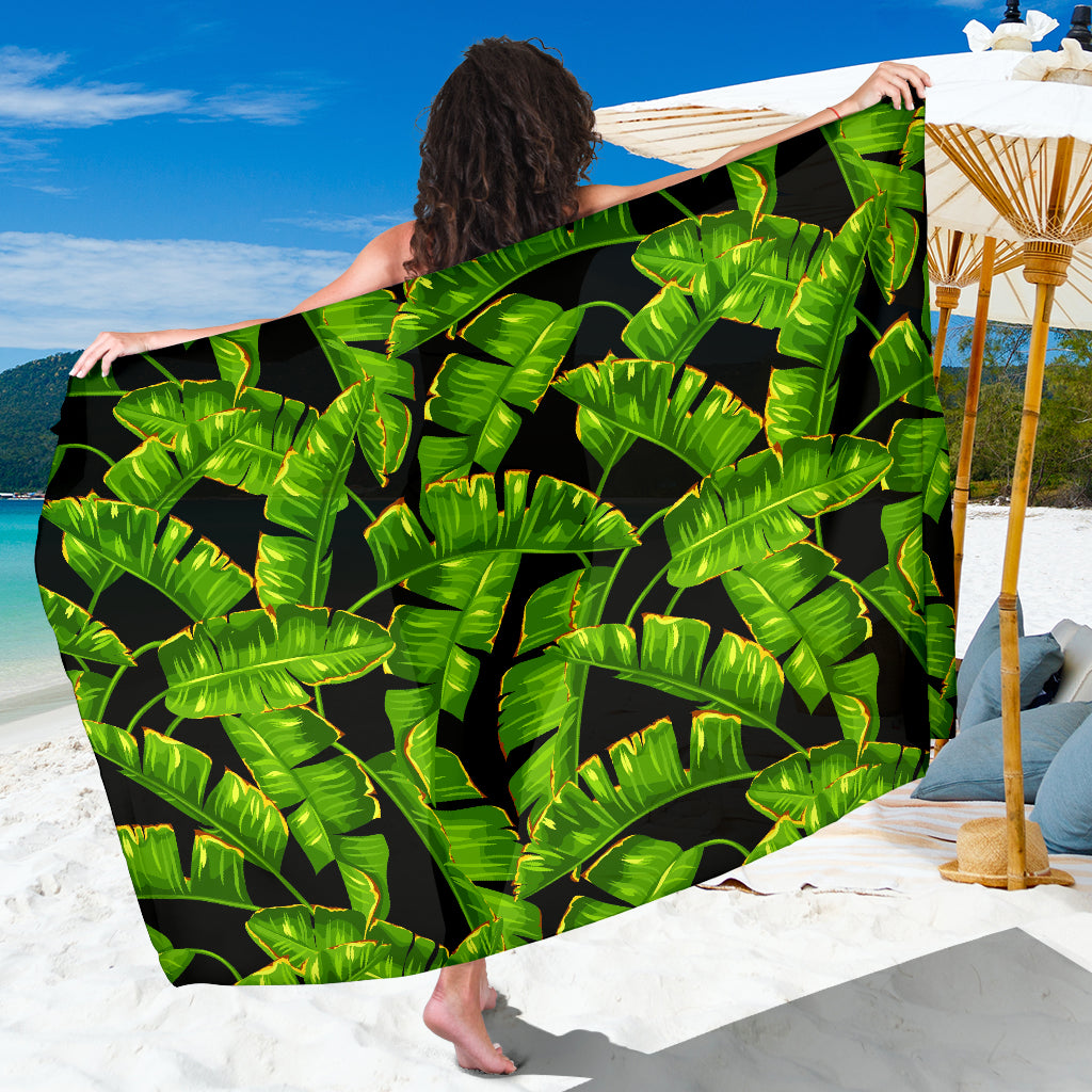 Banana Leaf Pattern Print Design BL06 Sarong Pareo Wrap