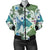 Angelfish Tribal Pattern Print Design 01 Women's Bomber Jacket