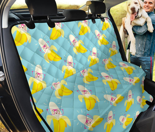 Banana Pattern Print Design BA07 Rear Dog  Seat Cover