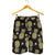 Gold Pineapple Hibiscus Mens Shorts