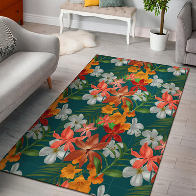 Amaryllis Pattern Print Design AL06 Area Rugs