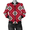 Aztec Pattern Print Design 10 Women's Bomber Jacket