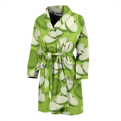 Apple Pattern Print Design AP010 Men Bathrobe