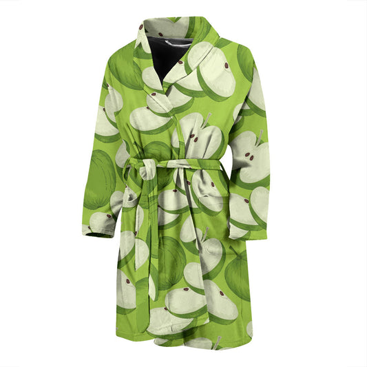 Apple Pattern Print Design AP010 Men Bathrobe