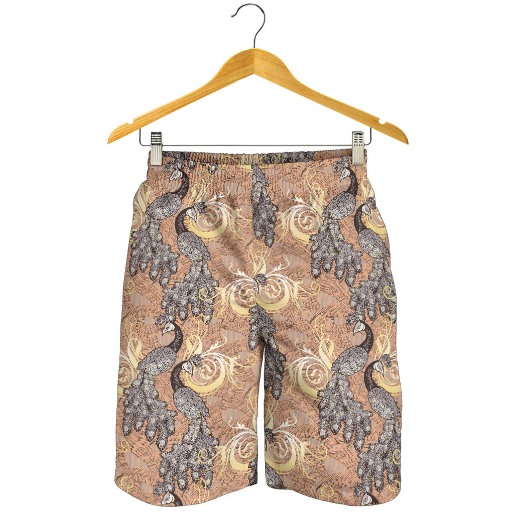 Peacock Pattern Print Design A05 Mens Shorts