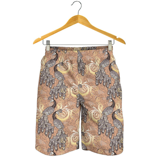 Peacock Pattern Print Design A05 Mens Shorts