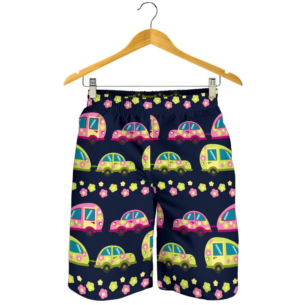 Camper Cute Camping Design No 3 Print Mens Shorts
