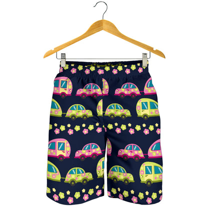 Camper Cute Camping Design No 3 Print Mens Shorts
