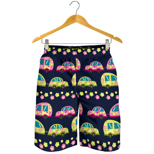 Camper Cute Camping Design No 3 Print Mens Shorts