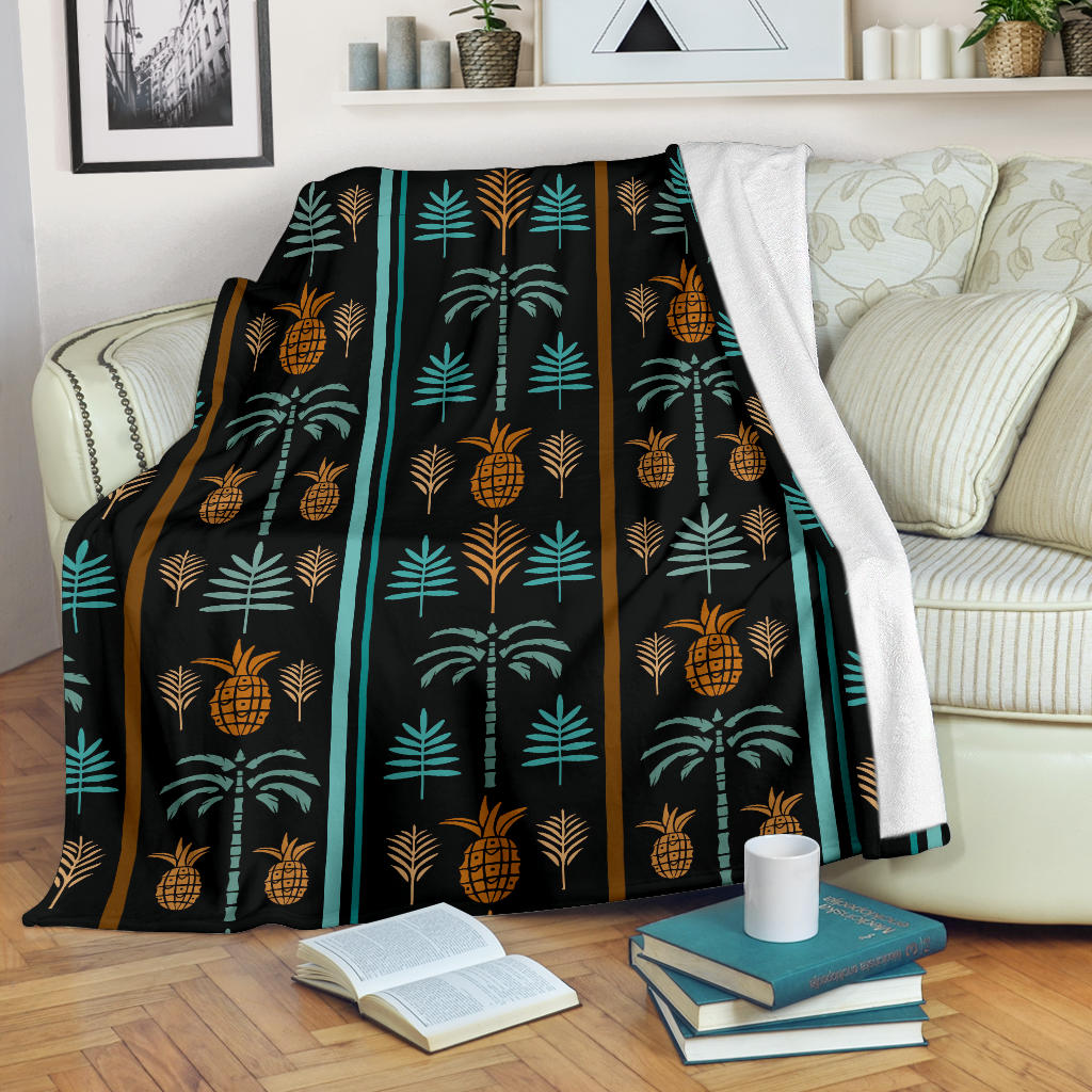 Hawaiian Themed Pattern Print Design H023 Fleece Blanket