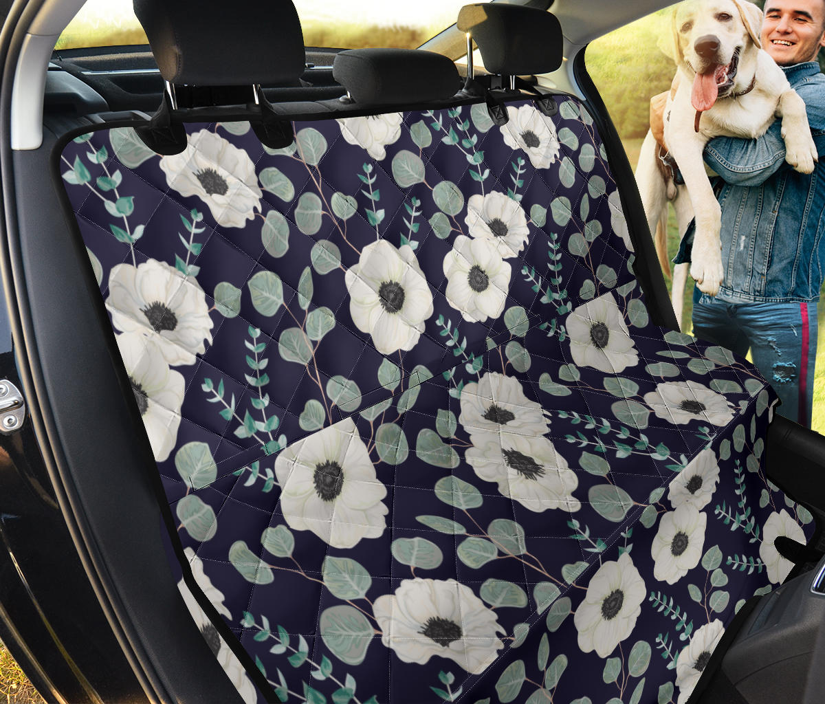 Anemone Pattern Print Design AM01 Rear Dog  Seat Cover