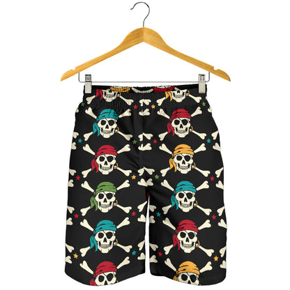 Pirate Pattern Print Design A01 Mens Shorts