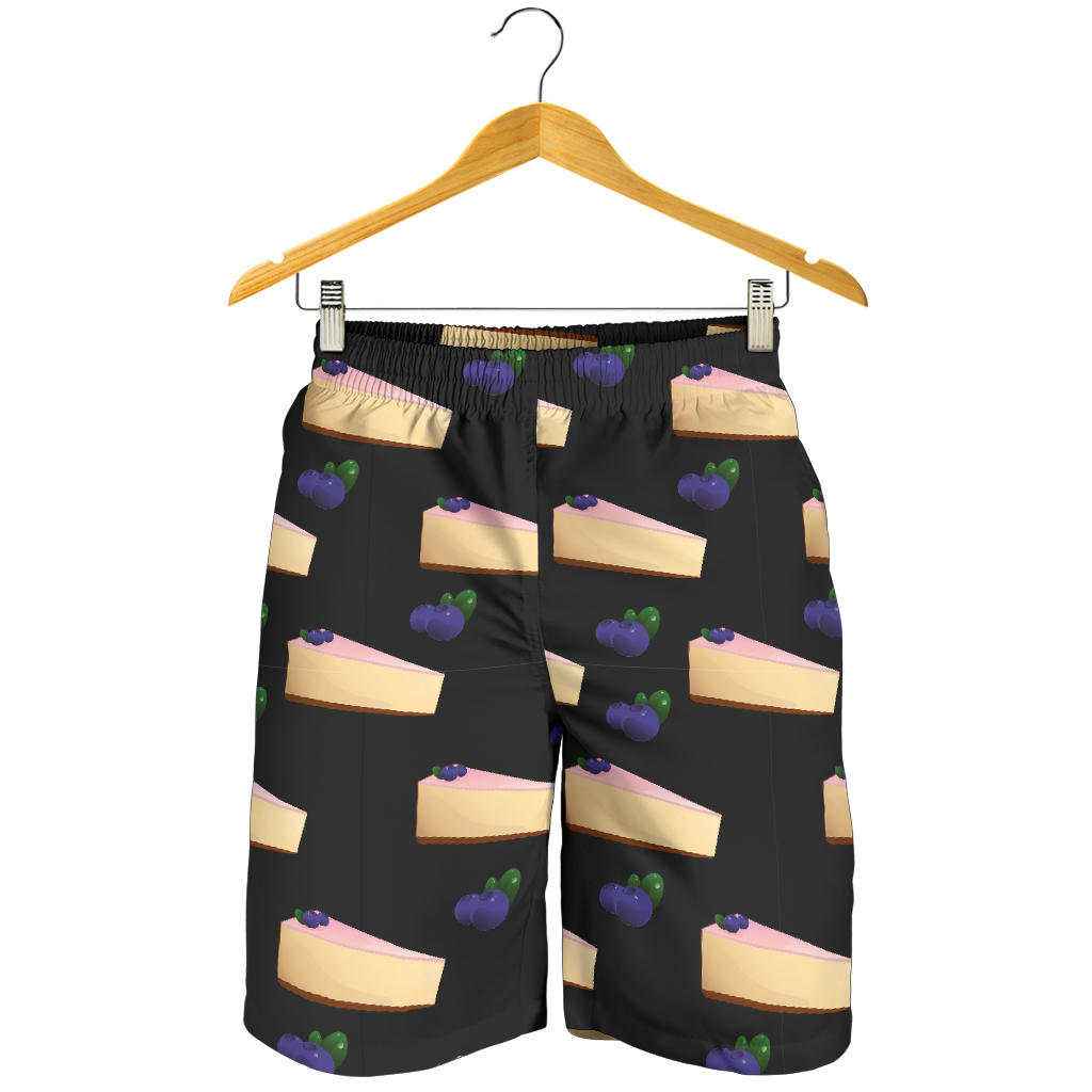 Cheesecake blueberry Pattern Print Design CK01 Mens Shorts