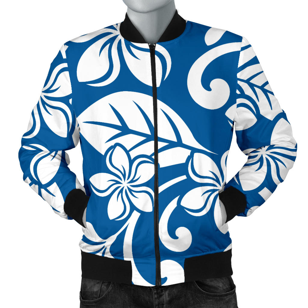 Plumeria Pattern Print Design PM013 Men Bomber Jacket