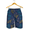 Sea Turtle Baby Print Mens Shorts