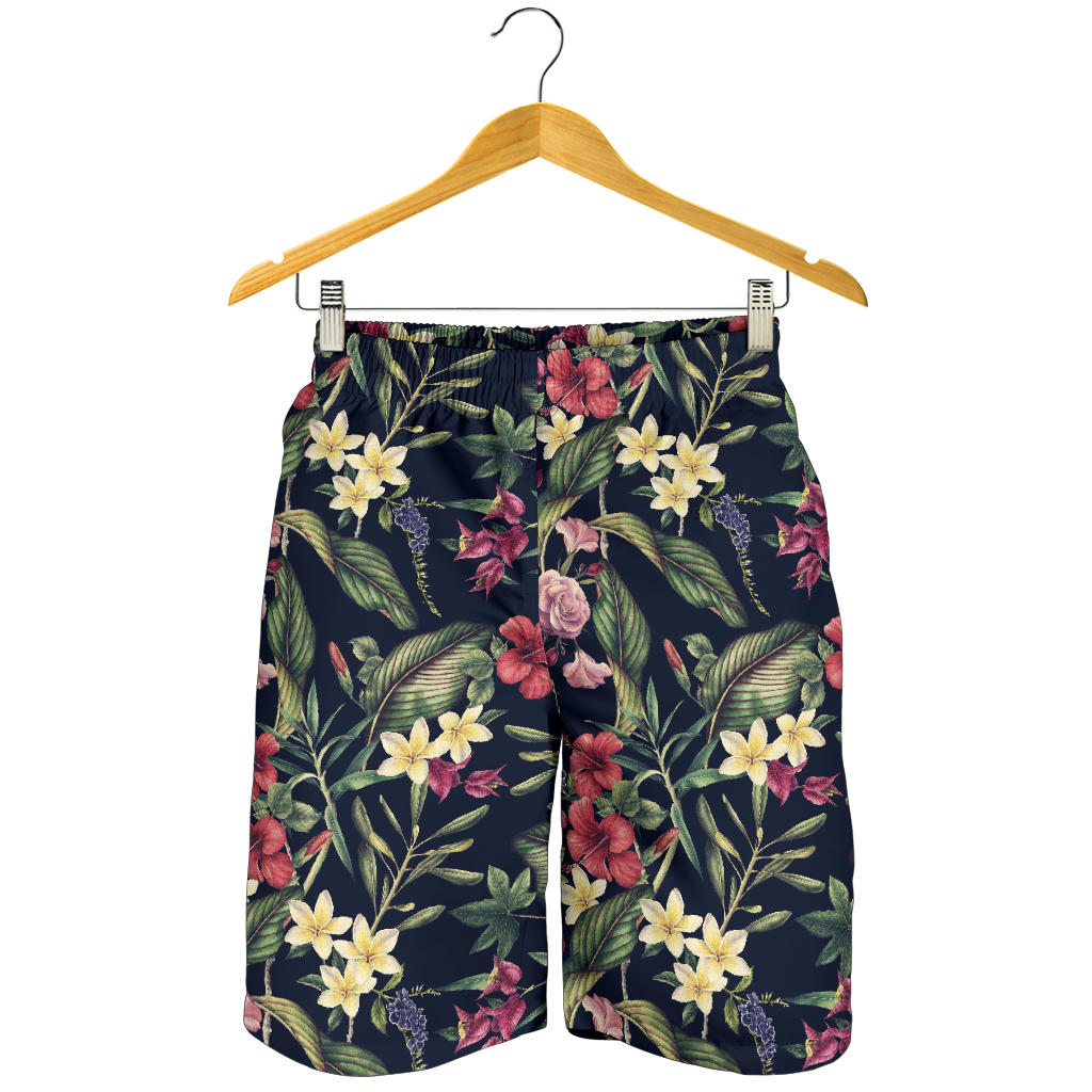 Tropical Flower Pattern Mens Shorts
