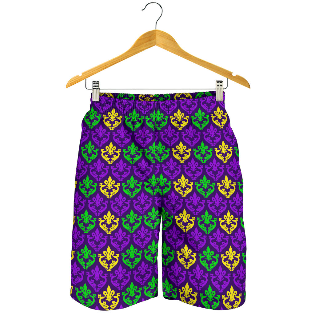 Mardi Gras Pattern Print Design 02 Mens Shorts