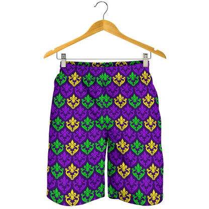 Mardi Gras Pattern Print Design 02 Mens Shorts