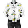 Bull Terriers Pattern Print Design 05 Women's Bomber Jacket