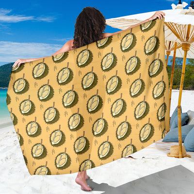 Durian Pattern Print Design DR02 Sarong Pareo Wrap