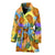 Pineapple Pattern Print Design PP09 Women Bathrobe