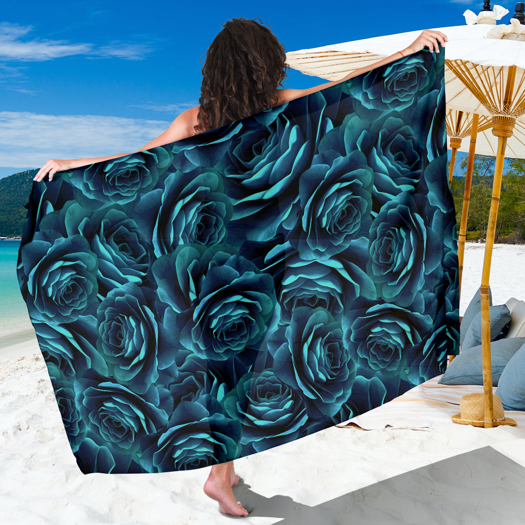 Camellia Pattern Print Design CM04 Sarong Pareo Wrap