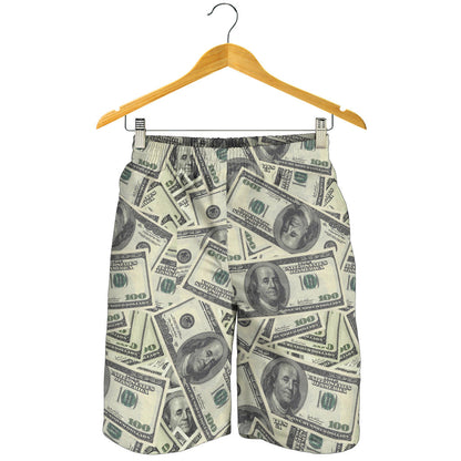 Dollar Pattern Print Design DO02 Mens Shorts