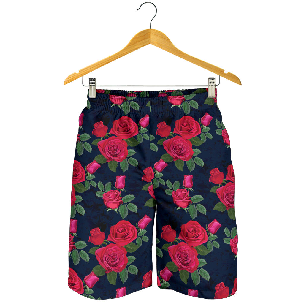 Rose Pattern Print Design A04 Mens Shorts