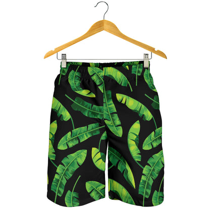 Banana Leaf Pattern Print Design BL02 Mens Shorts