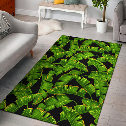 Banana Leaf Pattern Print Design BL06 Area Rugs
